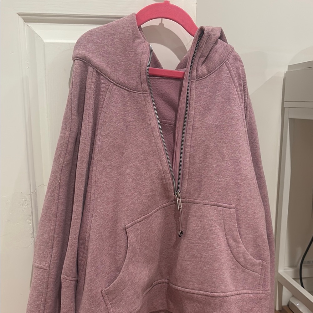 Cozy Pink Half-Zip Hoodie